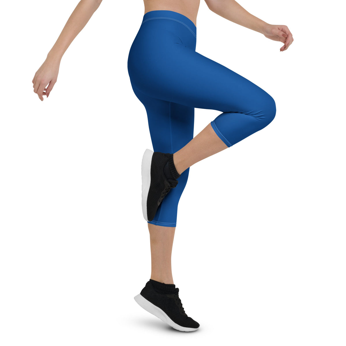 Belize Blue Capri Leggings - Conscious Apparel Store