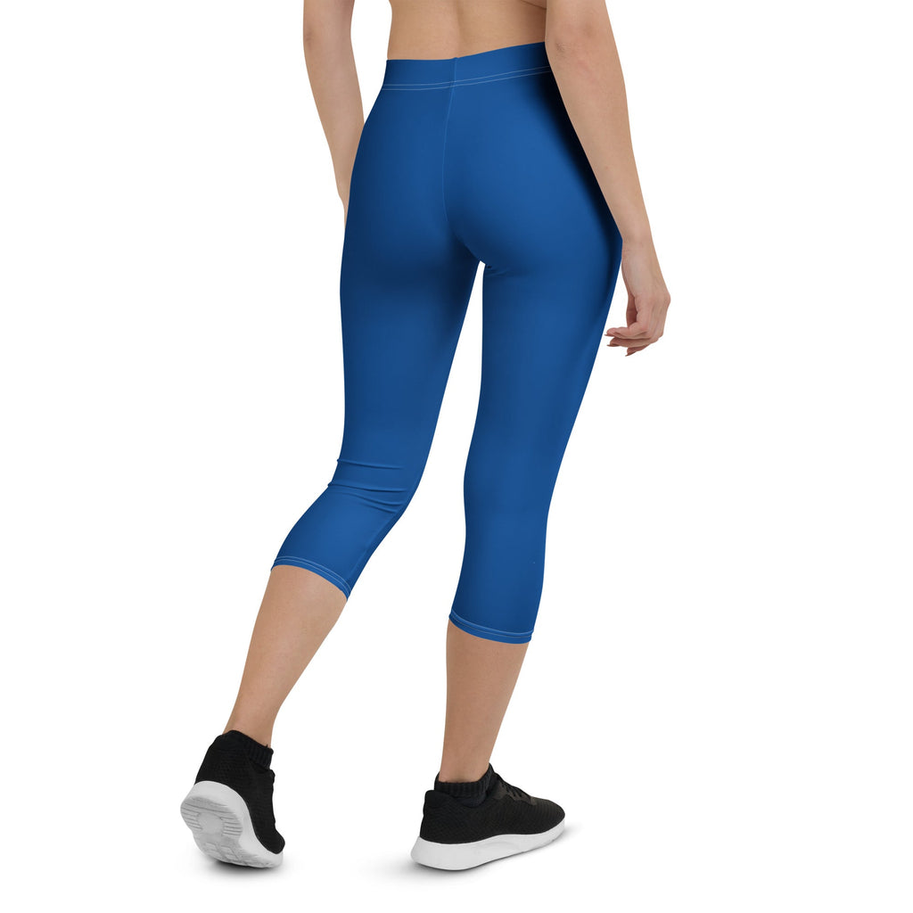 Belize Blue Capri Leggings - Conscious Apparel Store