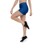 Belize Blue Leggings Shorts - Conscious Apparel Store