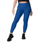 Belize Blue Leggings with pockets - Conscious Apparel Store