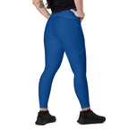 Belize Blue Leggings with pockets - Conscious Apparel Store