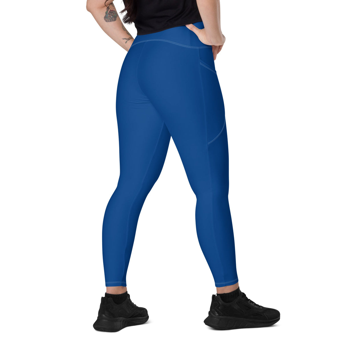 Belize Blue Leggings with pockets - Conscious Apparel Store