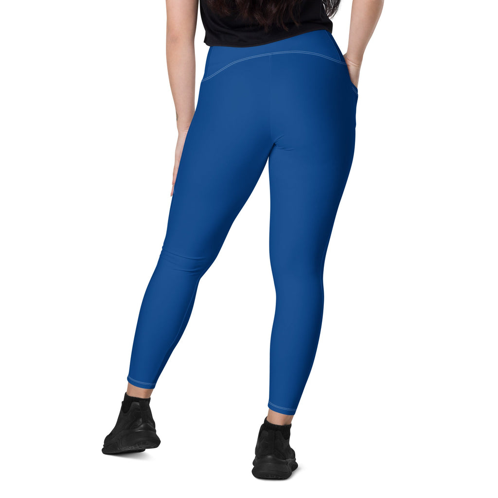 Belize Blue Leggings with pockets - Conscious Apparel Store