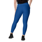 Belize Blue Leggings with pockets - Conscious Apparel Store