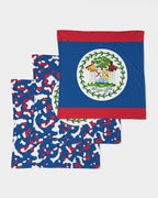 Belize Flag Camo Bandana Set - Conscious Apparel Store