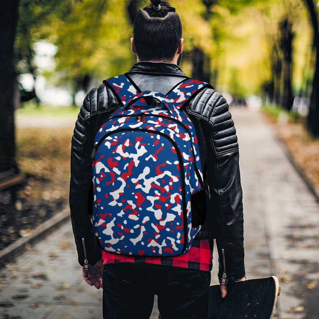 Belize Flag Camo Casual Backpack - Conscious Apparel Store