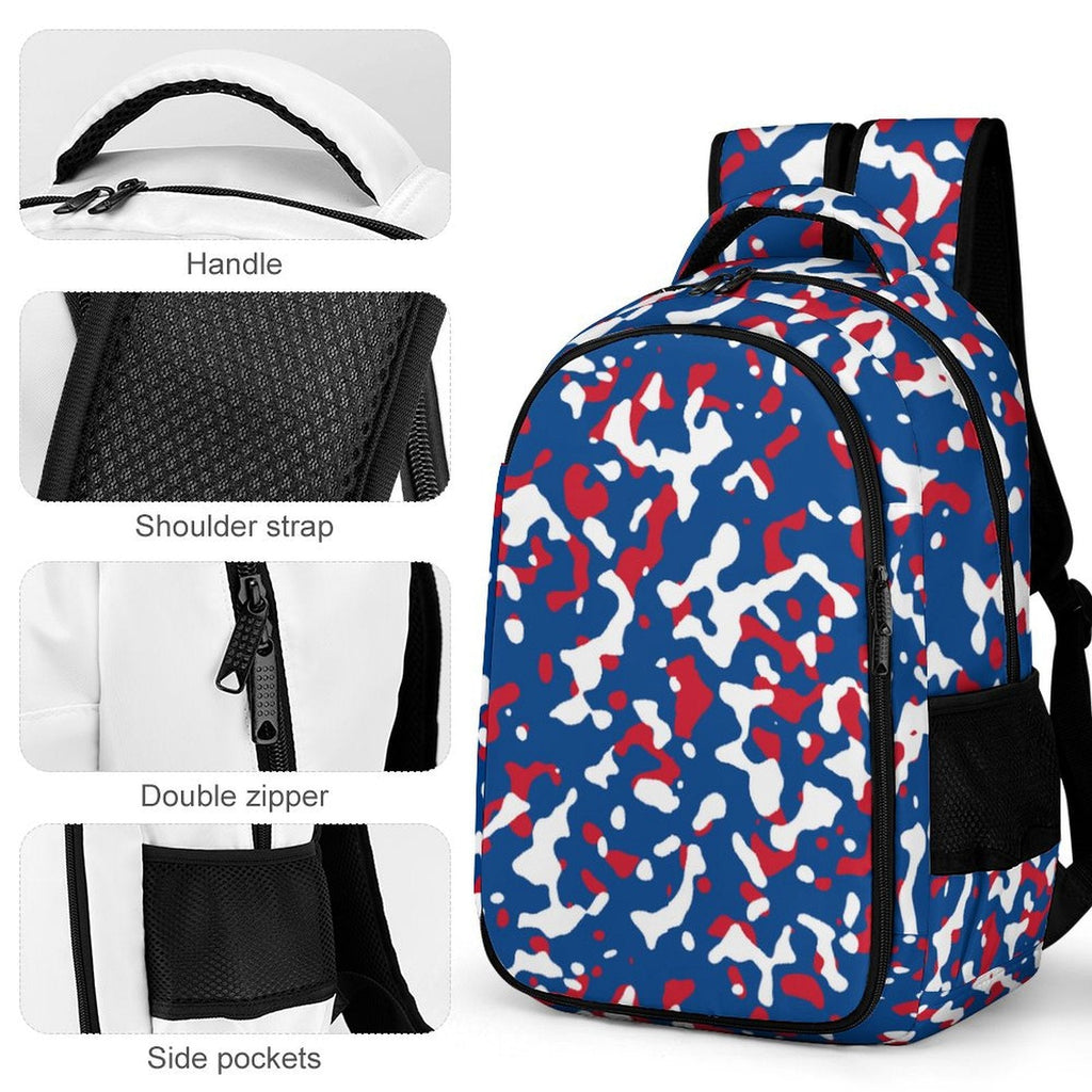 Belize Flag Camo Casual Backpack - Conscious Apparel Store