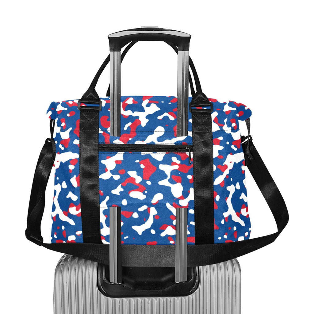 Belize Flag Camo Large Capacity Duffle Bag - Conscious Apparel Store