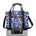 Belize Flag Camo Large Capacity Duffle Bag - Conscious Apparel Store