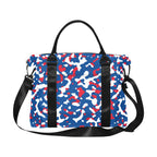 Belize Flag Camo Large Capacity Duffle Bag - Conscious Apparel Store
