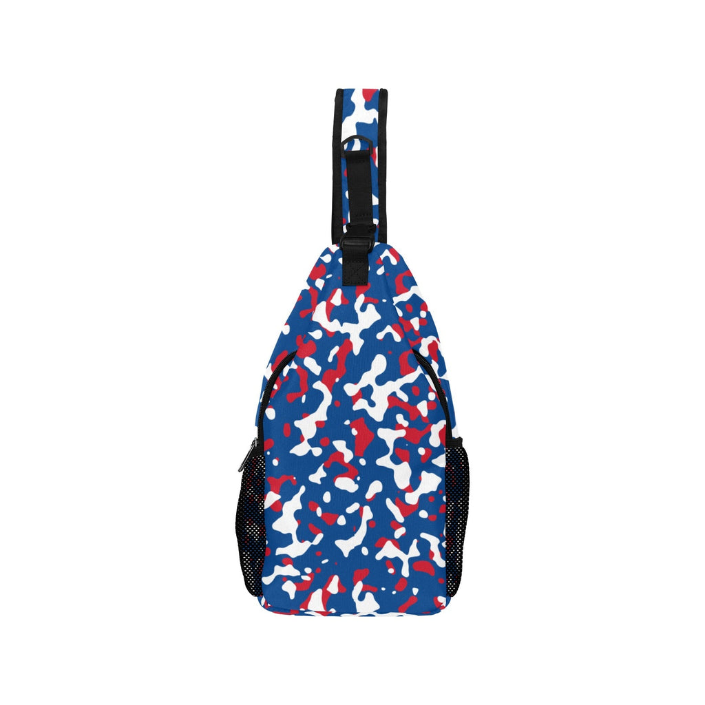 Belize Flag Camo Men's Casual Chest Bag - Conscious Apparel Store