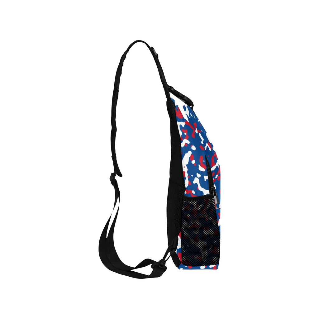 Belize Flag Camo Men's Casual Chest Bag - Conscious Apparel Store