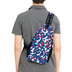 Belize Flag Camo Men's Casual Chest Bag - Conscious Apparel Store