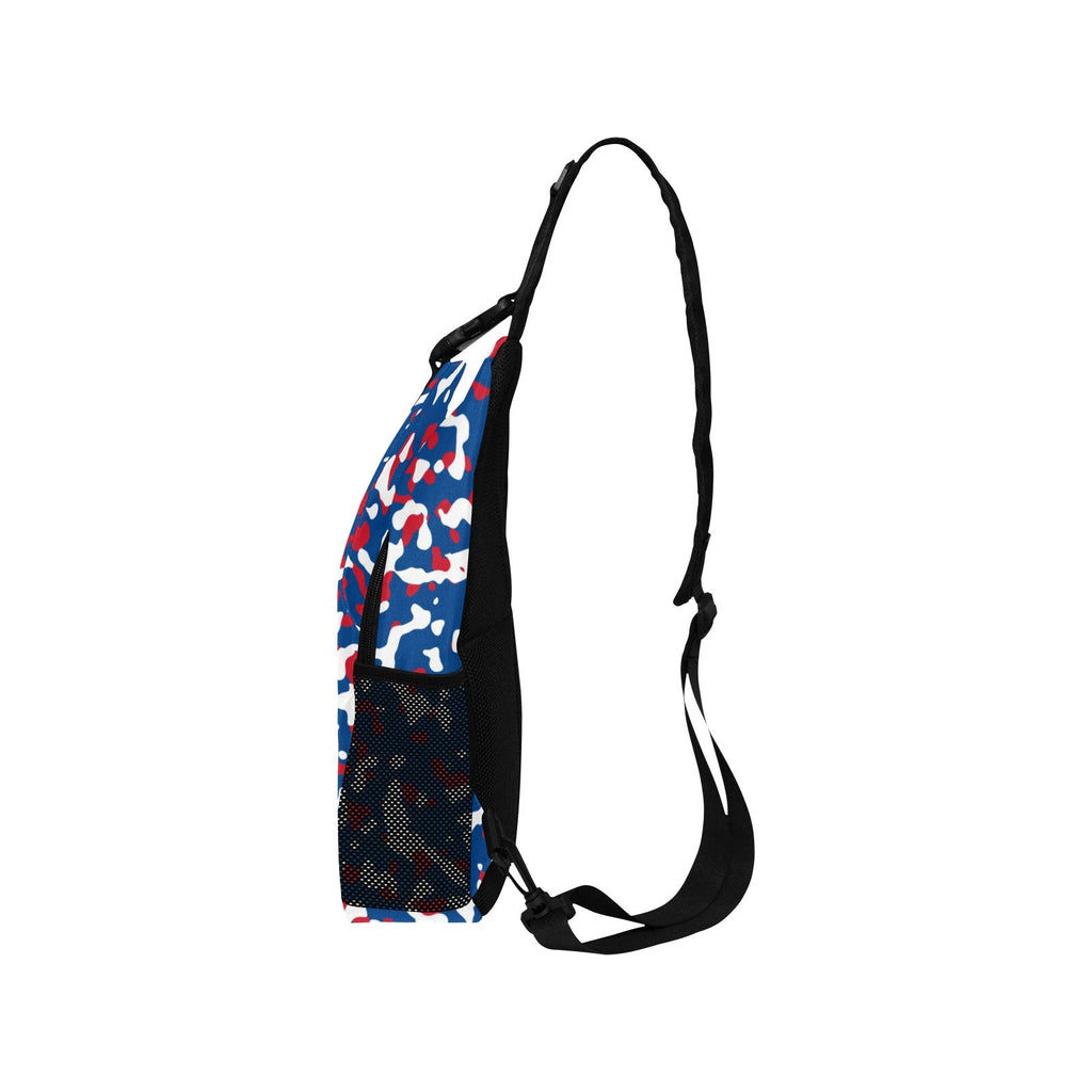 Belize Flag Camo Men's Casual Chest Bag - Conscious Apparel Store