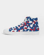 Belize Flag Camo Men's Hightop Canvas Shoe - Conscious Apparel Store