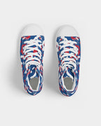 Belize Flag Camo Men's Hightop Canvas Shoe - Conscious Apparel Store