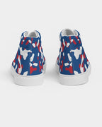 Belize Flag Camo Men's Hightop Canvas Shoe - Conscious Apparel Store