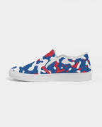 Belize Flag Camo Men's Slip-On Canvas Shoe - Conscious Apparel Store