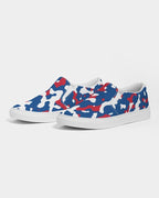 Belize Flag Camo Men's Slip-On Canvas Shoe - Conscious Apparel Store