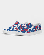 Belize Flag Camo Men's Slip - On Canvas Shoe - Conscious Apparel Store