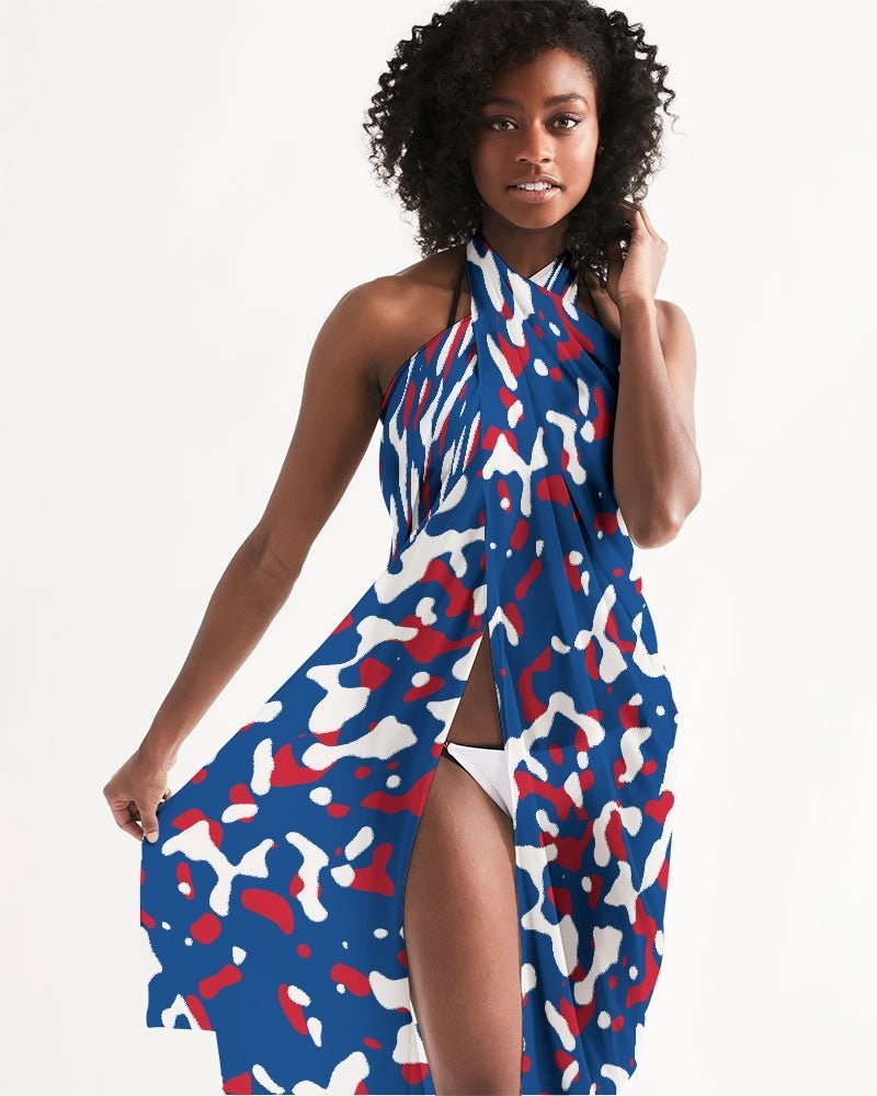 Belize Flag Camo Swim Cover Up - Conscious Apparel Store