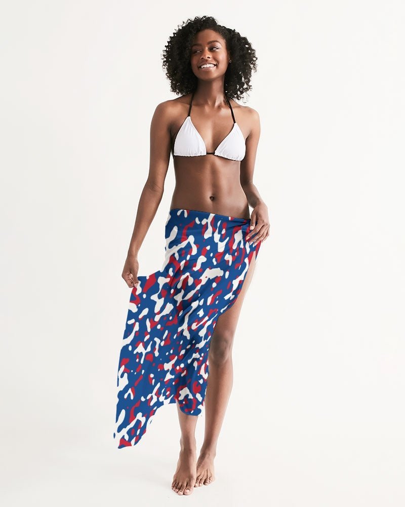 Belize Flag Camo Swim Cover Up - Conscious Apparel Store