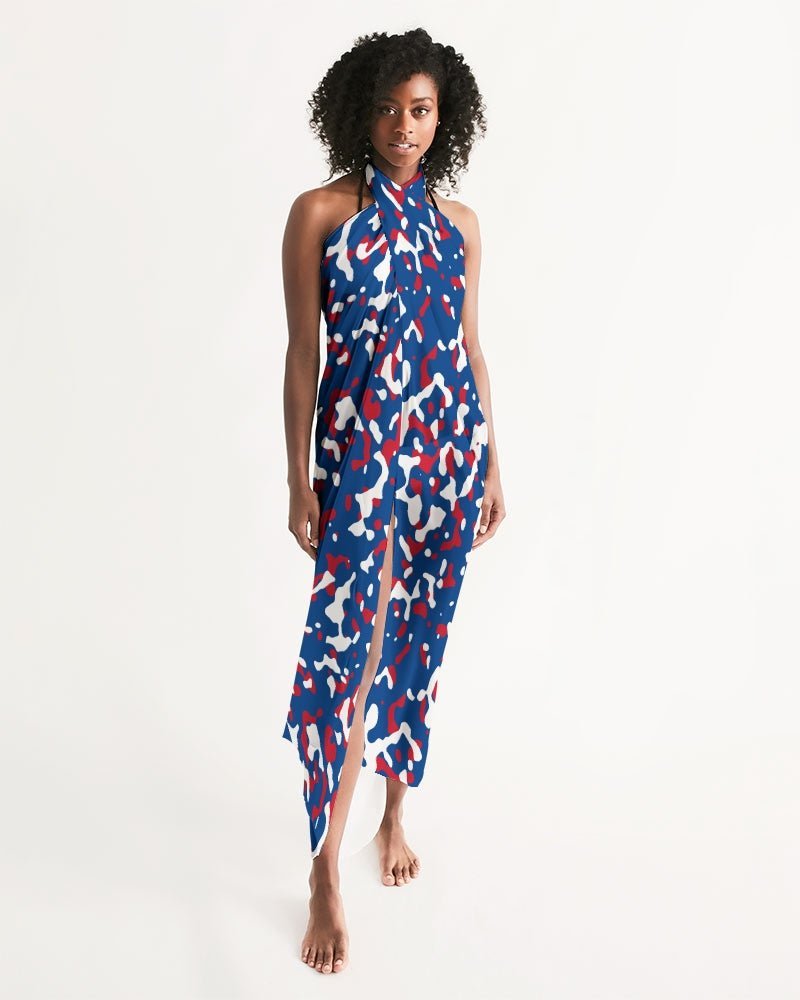 Belize Flag Camo Swim Cover Up - Conscious Apparel Store