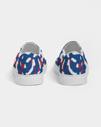 Belize Flag Camo Women's Slip-On Canvas Shoe - Conscious Apparel Store