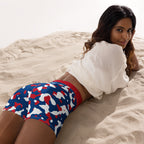 Belize Flag Camo Yoga Shorts - Conscious Apparel Store