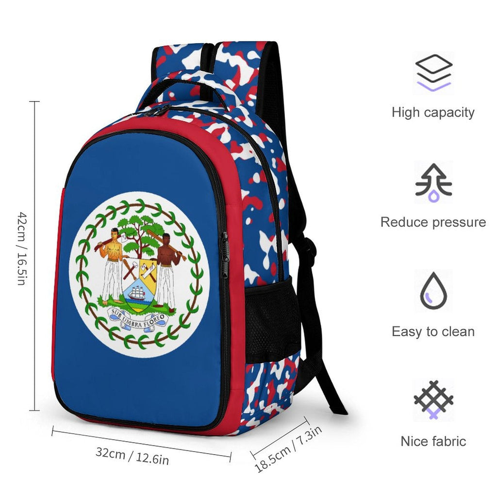 Belize Flag Casual Backpack - Conscious Apparel Store