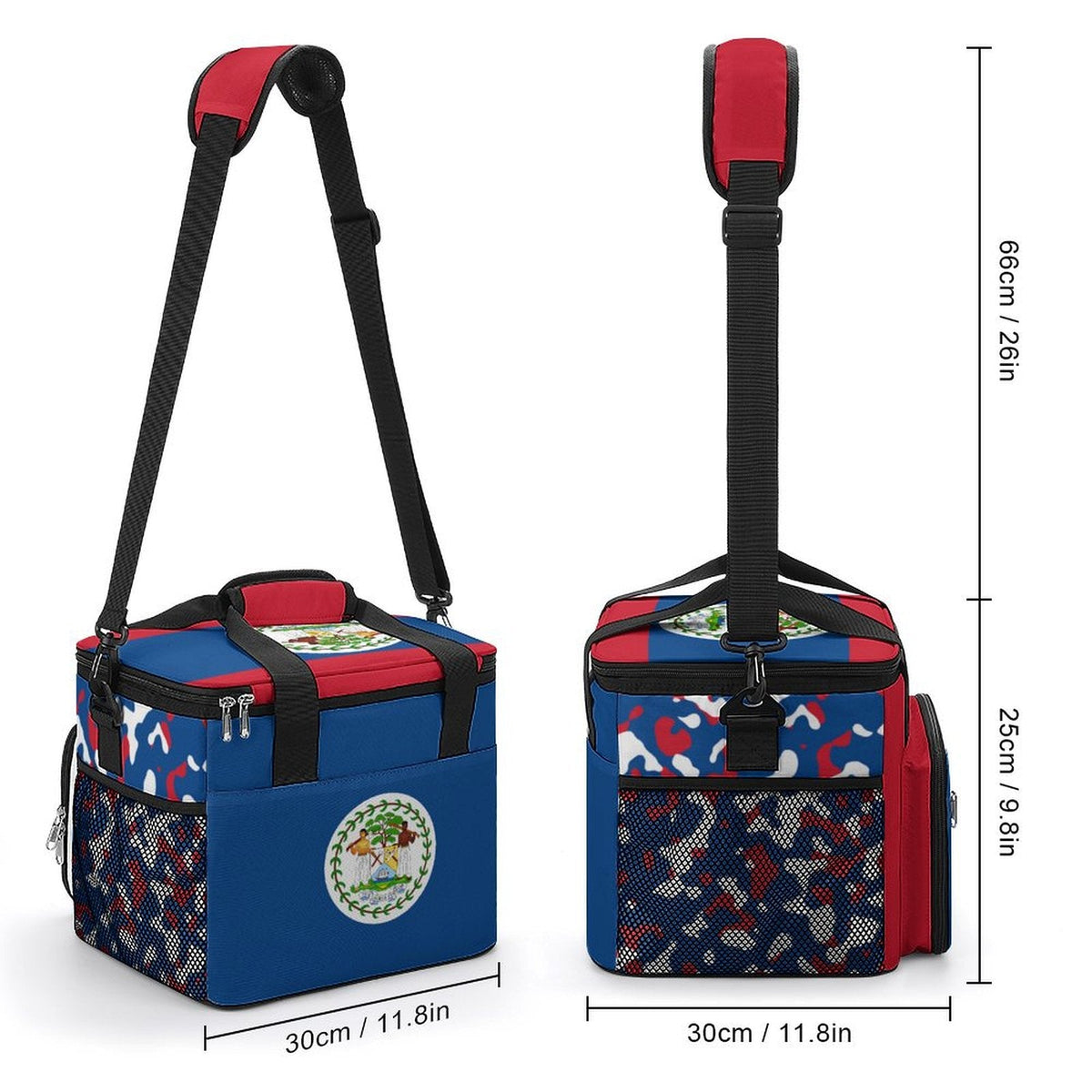 Belize Flag Insulated Cooler Bag - Conscious Apparel Store