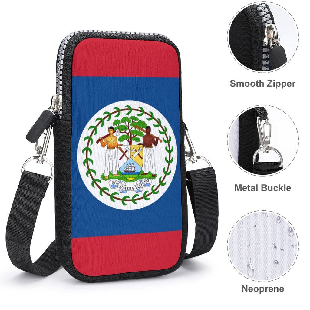 Belize Flag Mobile Phone Purse - Conscious Apparel Store