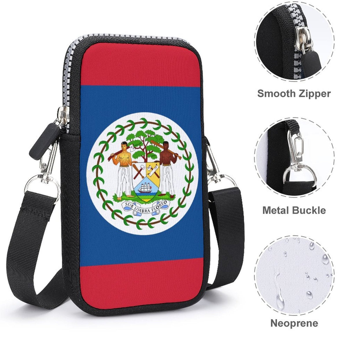 Belize Flag Mobile Phone Purse - Conscious Apparel Store