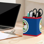Belize Flag Square Pen Holder - Conscious Apparel Store