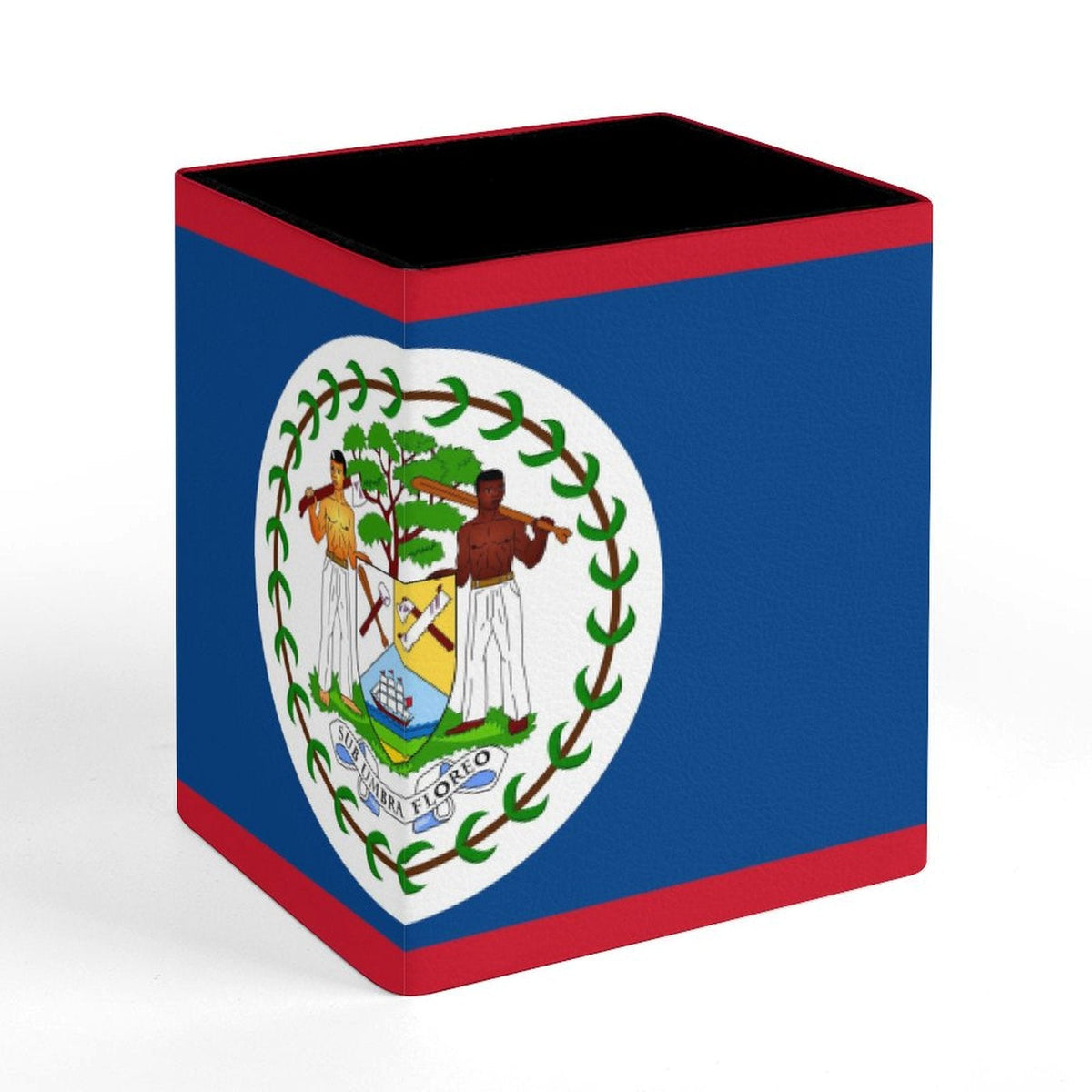 Belize Flag Square Pen Holder - Conscious Apparel Store