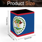 Belize Flag Square Pen Holder - Conscious Apparel Store