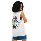 Belize Flag (White) Premium Sport Jersey Tank Top - Conscious Apparel Store