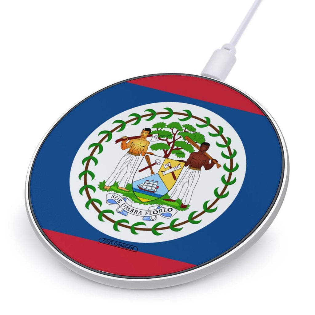 Belize Flag Wireless Charging Pad - Conscious Apparel Store