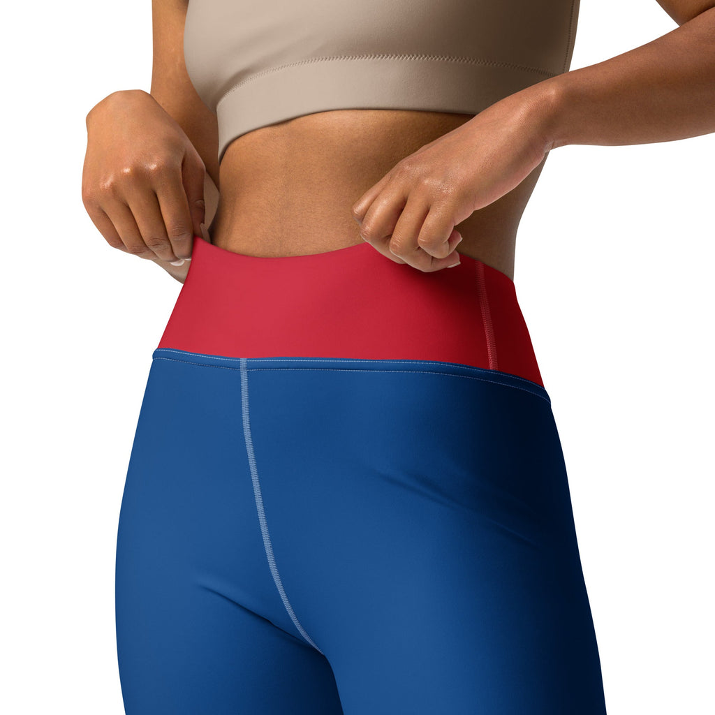 Belize Flag Yoga Leggings - Conscious Apparel Store