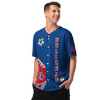 Belize Football Themed Button-Down Sport Jersey - Conscious Apparel Store