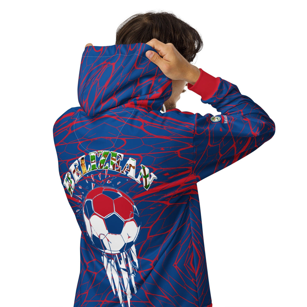 Belize Football Unisex zip hoodie - Conscious Apparel Store