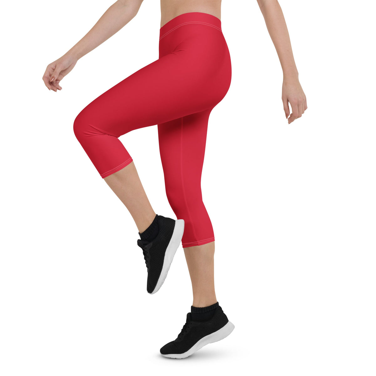 Belize Red Capri Leggings - Conscious Apparel Store