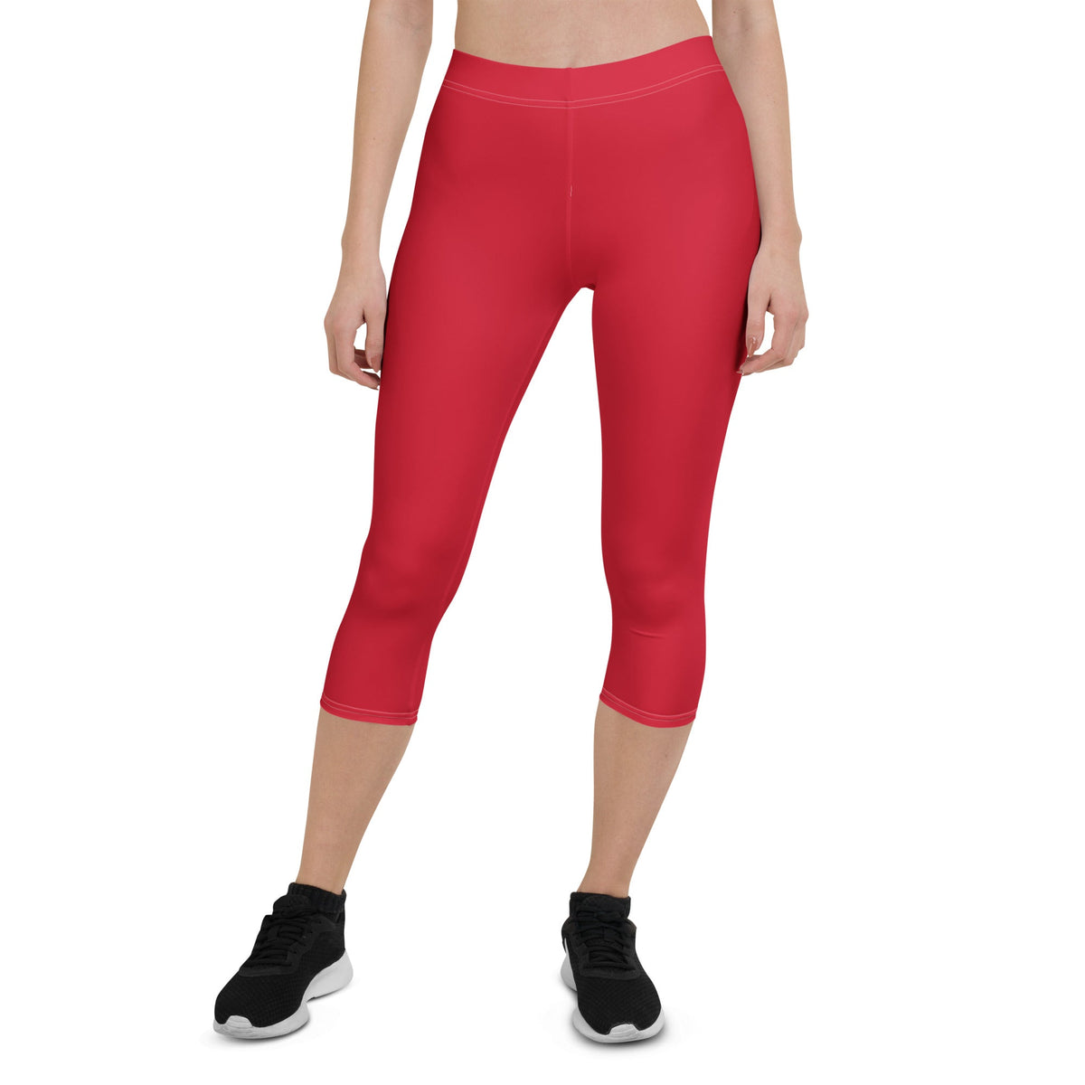 Belize Red Capri Leggings - Conscious Apparel Store