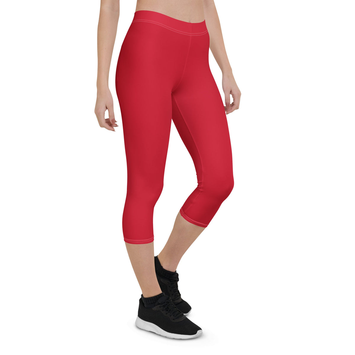 Belize Red Capri Leggings - Conscious Apparel Store