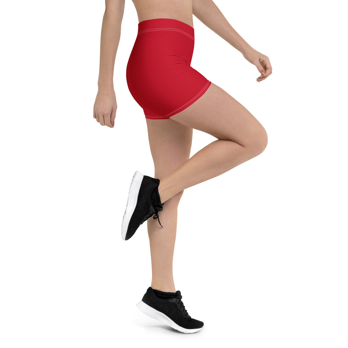 Belize Red Leggings Shorts - Conscious Apparel Store