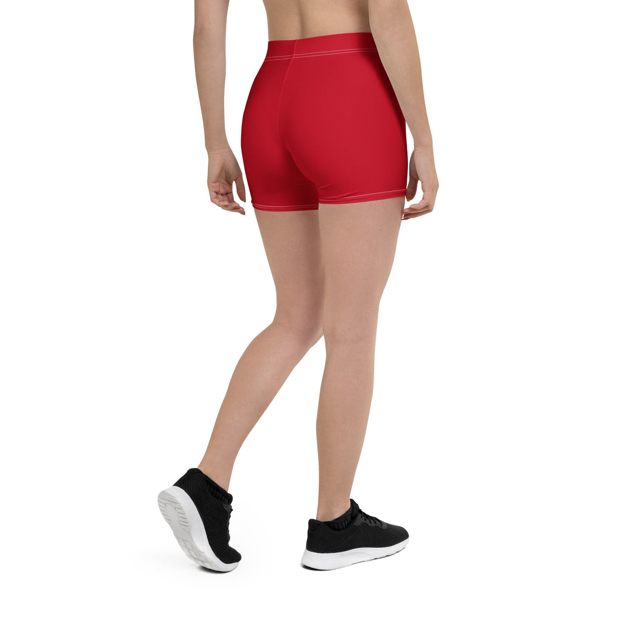 Belize Red Leggings Shorts - Conscious Apparel Store
