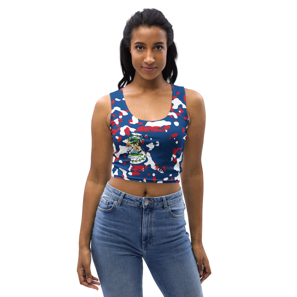 Belizean Girl Camo Crop Top - Conscious Apparel Store