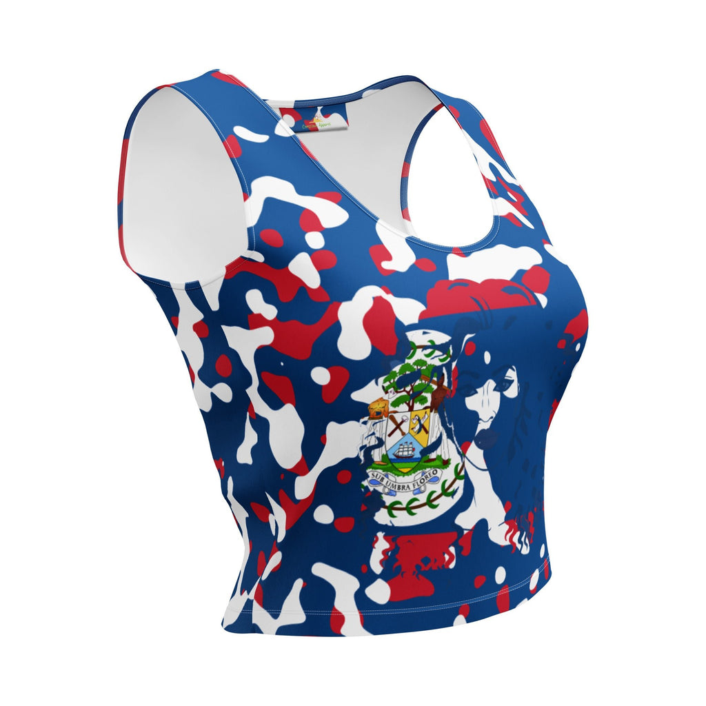 Belizean Girl Camo Crop Top - Conscious Apparel Store