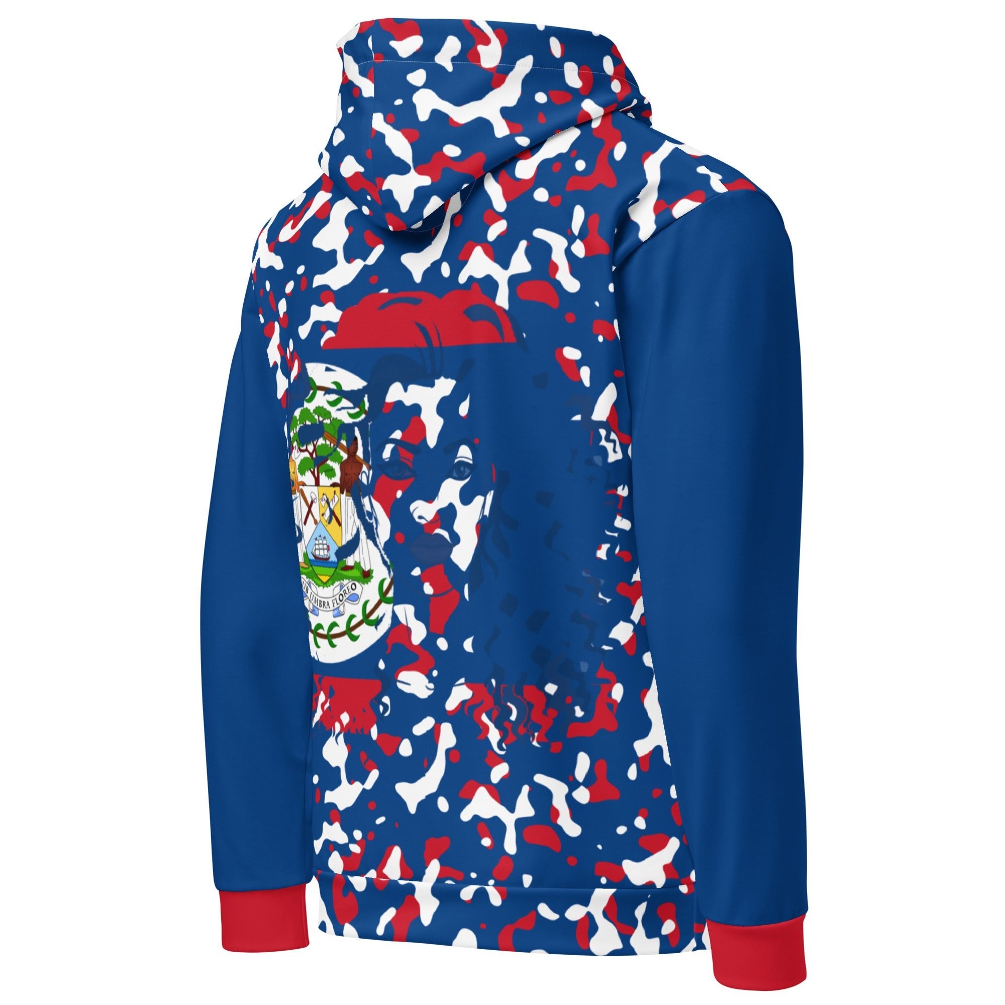 Belizean Girl Camo Unisex Pullover Hoodie - Conscious Apparel Store