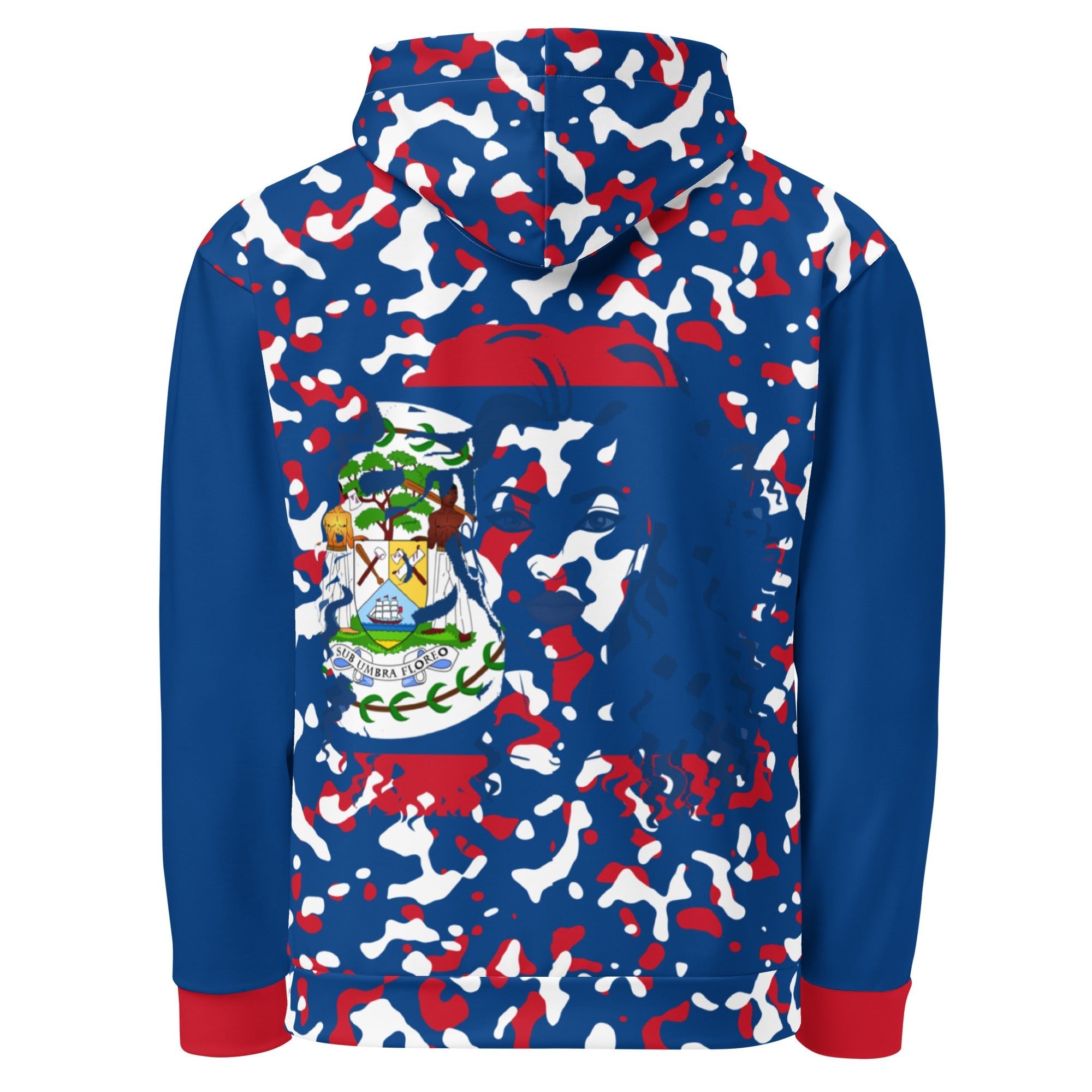 Belizean Girl Camo Unisex Pullover Hoodie - Conscious Apparel Store
